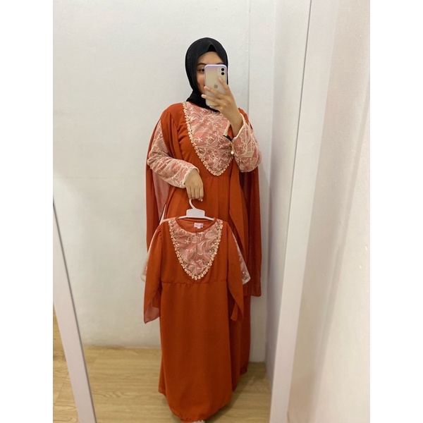 GAMIS COUPLE IBU ANAK DAN AYAH (ceruty tile)