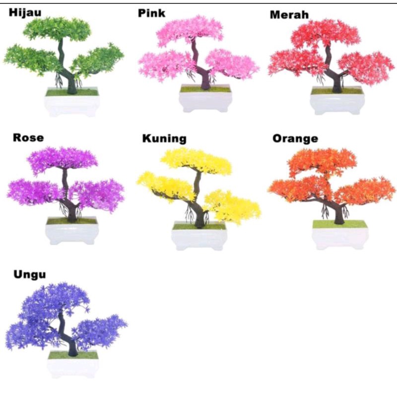 bunga plastik bonsai