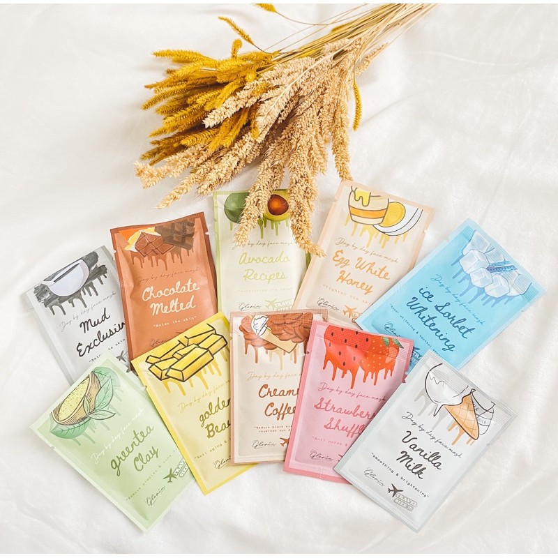 [BPOM] Masker By LEA GLORIA Face Mask 10gr Travel Size - Masker Bubuk