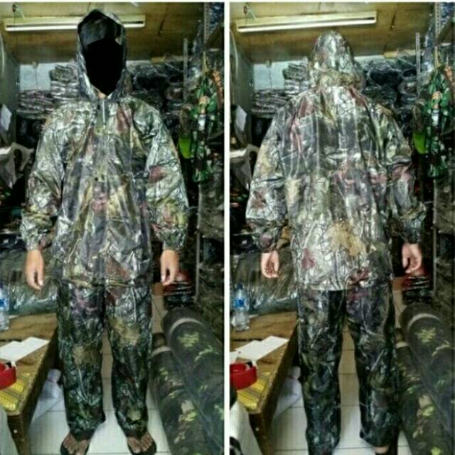 JAS HUJAN CAMO PERBAKIN/MANTEL HUJAN