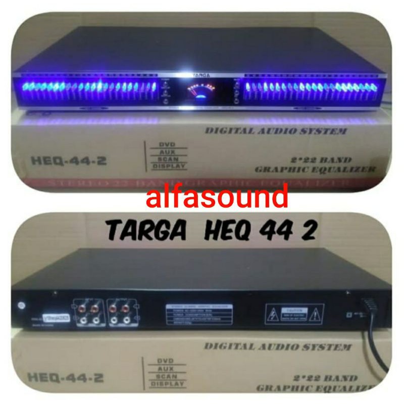 Equalizer 2x22 Channel Targa HEQ 44 2 Equaliser 2 X 22 HEQ44 2 HEQ442