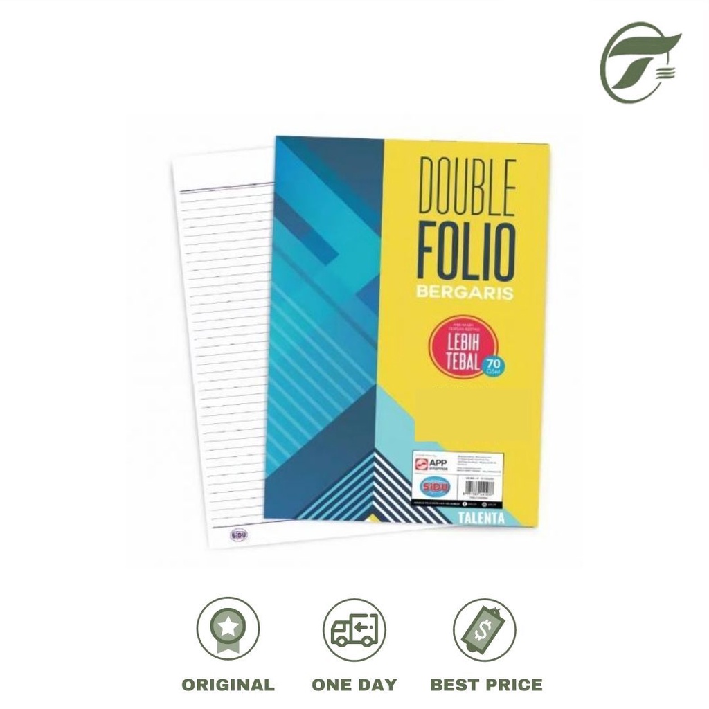 

DOUBLE FOLIO 10 LEMBAR/PACK SINAR DUNIA