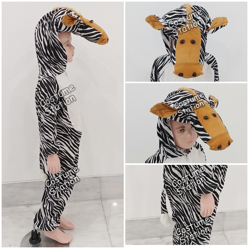 Kostum Onesie Zebra / Costume Animal Hewan Binatang Kuda anak