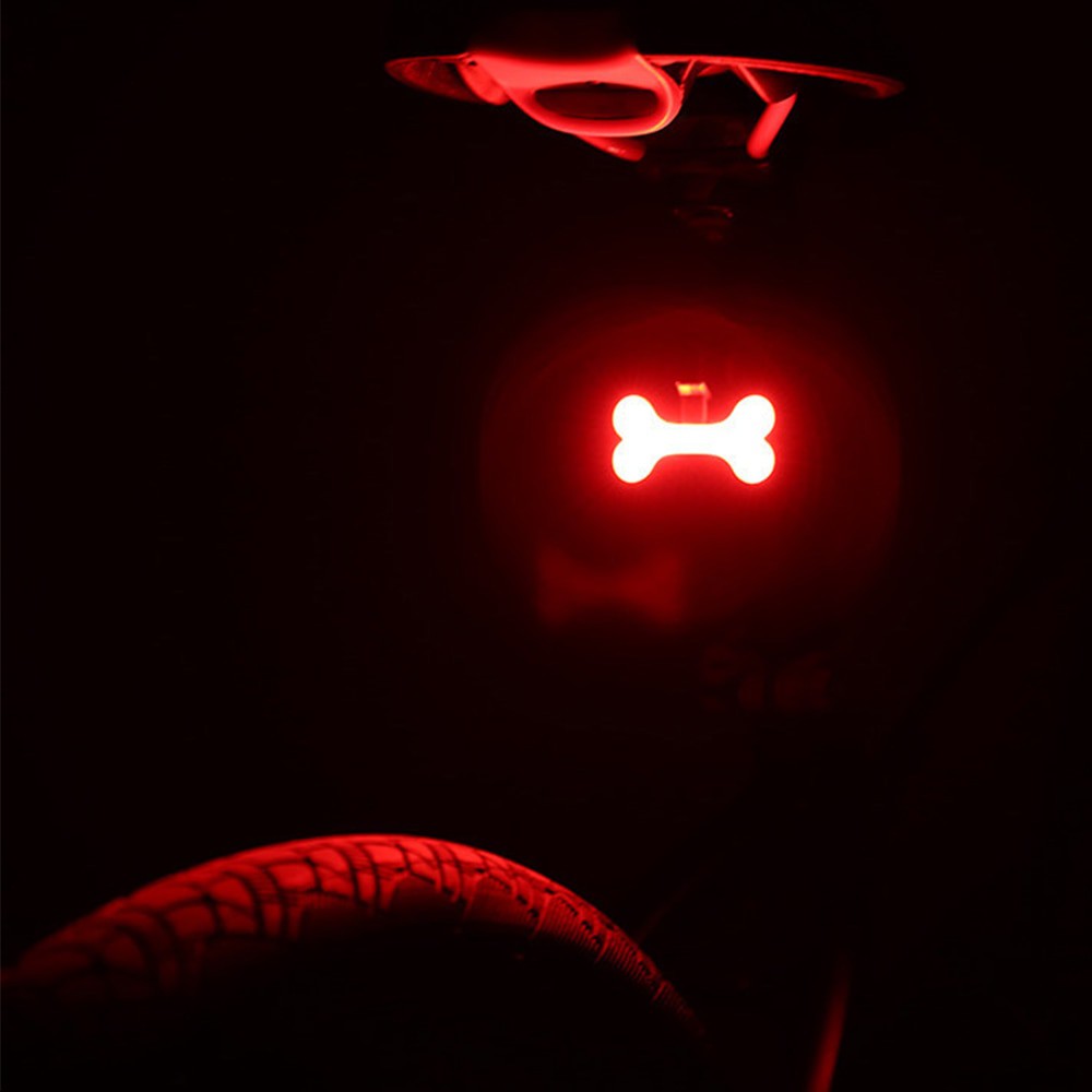 Zacro Lampu Sepeda Tail Light LED Bicycle Circle USB Charging - ZHA0097-Black