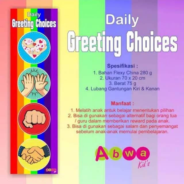 

Daily greeting choice