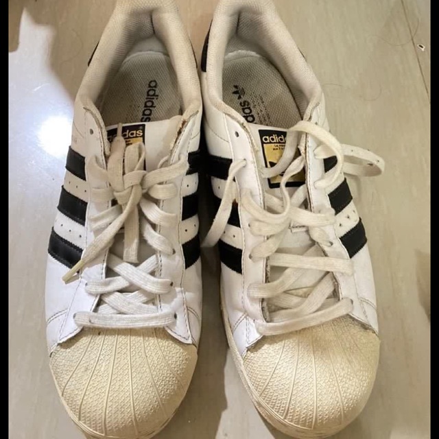 ORIGINAL sepatu snekaers adidas superstar white (second/preloved)