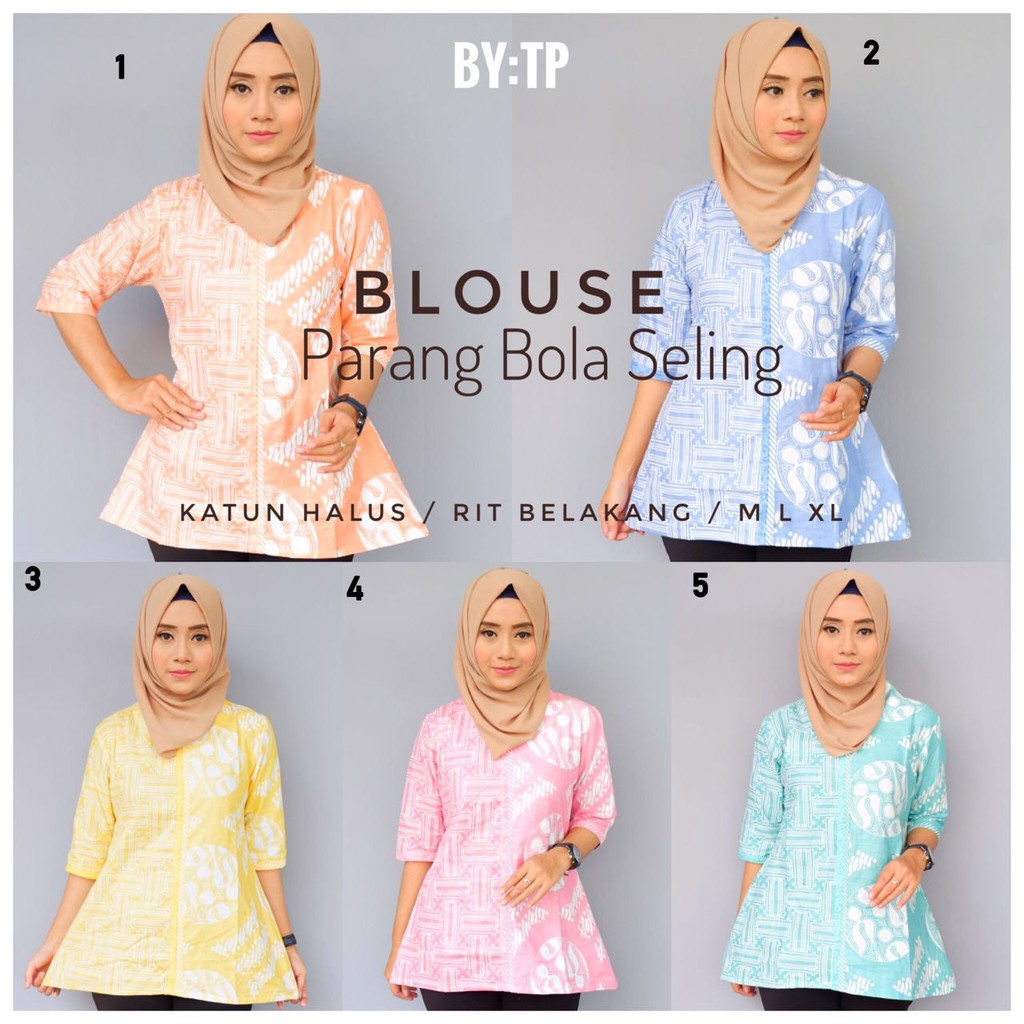 Blouse Batik Soft Batik Qonita Blouse Murah Dress Milea