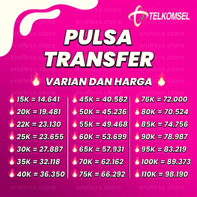 Pulsa Telkomsel Transfer Murah Part 1