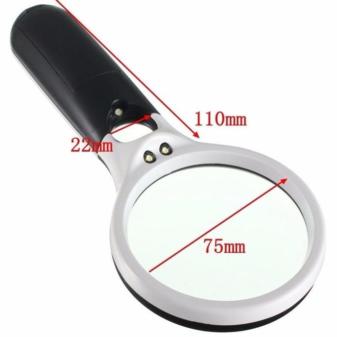 

Magnifier Kaca Pembesar Dengan Lampu 2in1 Membaca Magnifying Glass