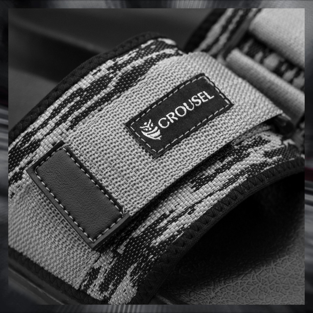 Crousel Sandal slop Casual \ Unisex - Santos Black x Grey-1