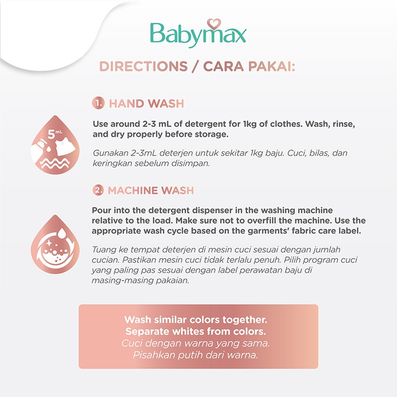 Babymax Detergent Refill 680ml Deterjen Cair Pencuci Baju Bayi Baby Max WHS