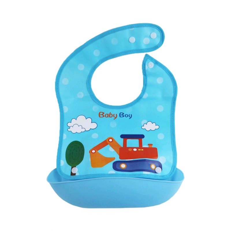 Babysafe Bib02 Foldable BIB with Crumb Catcher/ Celemek makan - BIB02