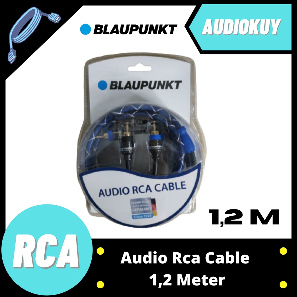 Kabel Audio RCA 1,2 Meter Blaupunkt / RCA Kabel Blaupunkt Full Cooper