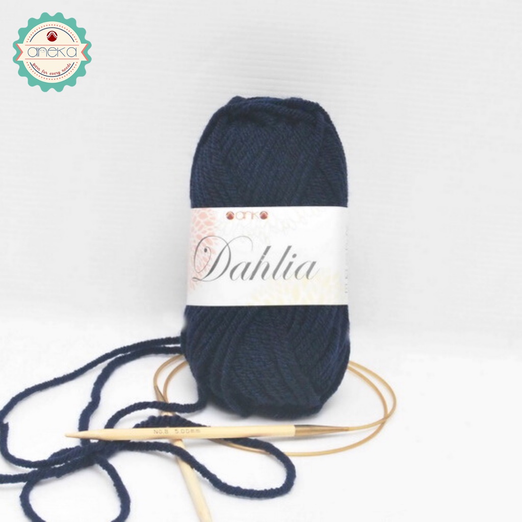 Benang Rajut Karpet Dahlia / Carpet Yarn - 1839 ( Biru Navy )