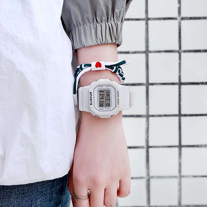 FYGALERYSURABAYA J168 Jam tangan Digital Casual Jam Fashion LED Pria Wanita Jam tangan Couple