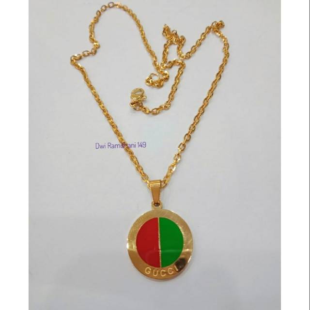 Kalung wanita gucci Titanium highQuality anti karat