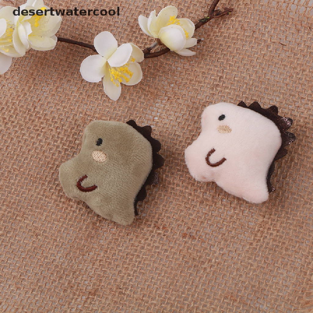 Deid Bros / Pin Bahan Plush Desain Dinosaurus Kartun Untuk Aksesoris Boneka DIY