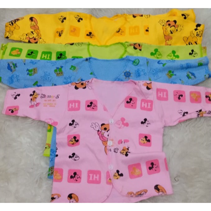 Lusinan Baju Bayi Lengan Panjang Katun &amp; Warna