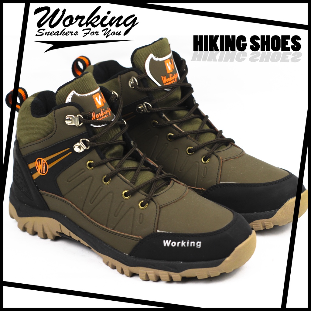 Sepatu Boot Hiking Working G-01 // Sepatu Gunung Anti Air