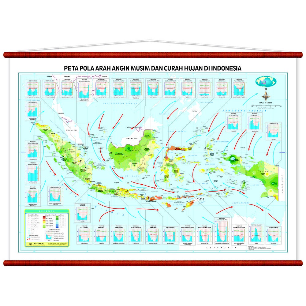 Peta Indonesia Dan Arah Mata Angin - Price 5