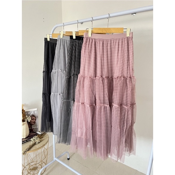 ROK TUTU TINGKAT KODE 2293 || ROK TUTU KOTAK WANITA