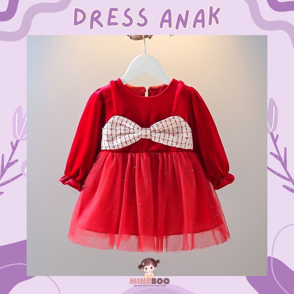 mineboo DRESS MINI CARLA EBV Bayi Perempuan Import