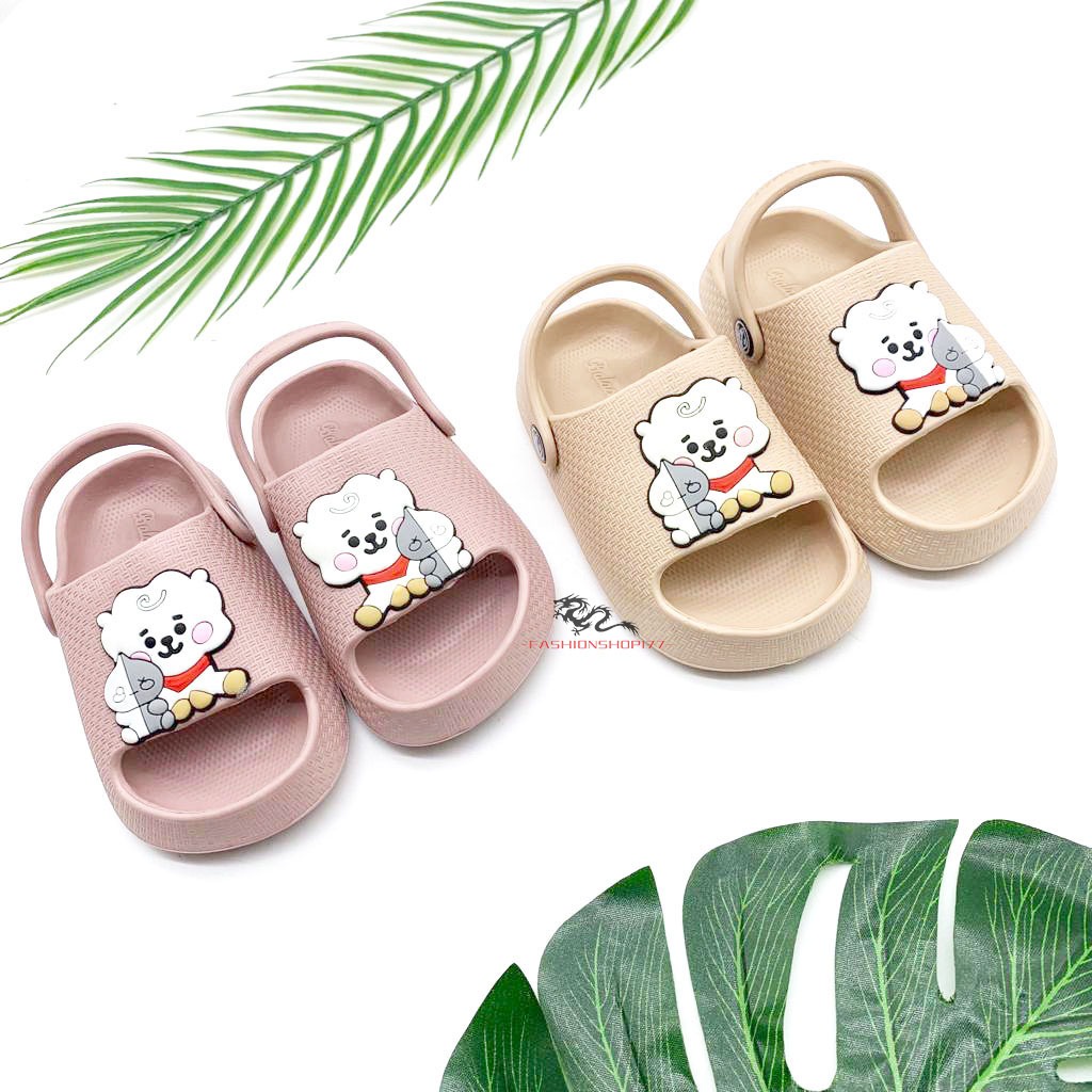 Sandal Anak Perempuan Sandal Selop Bahan Karet Motif Domba Lucu Terbaru UK.19-24