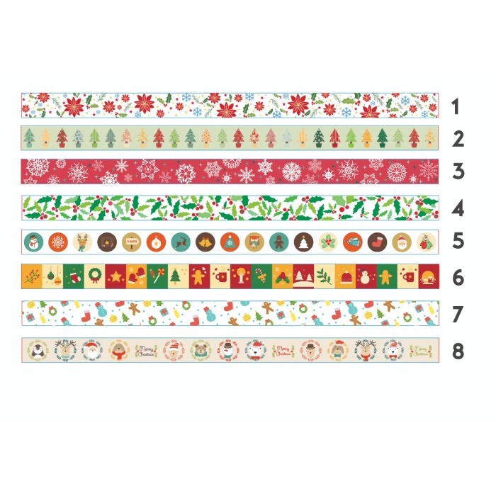 

Hari Ini Washi Tape / Selotip Natal / Christmas Edition Bagus