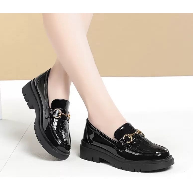 Sepatu Loafers Croco Glosy ZIZY Premium CRC 0202