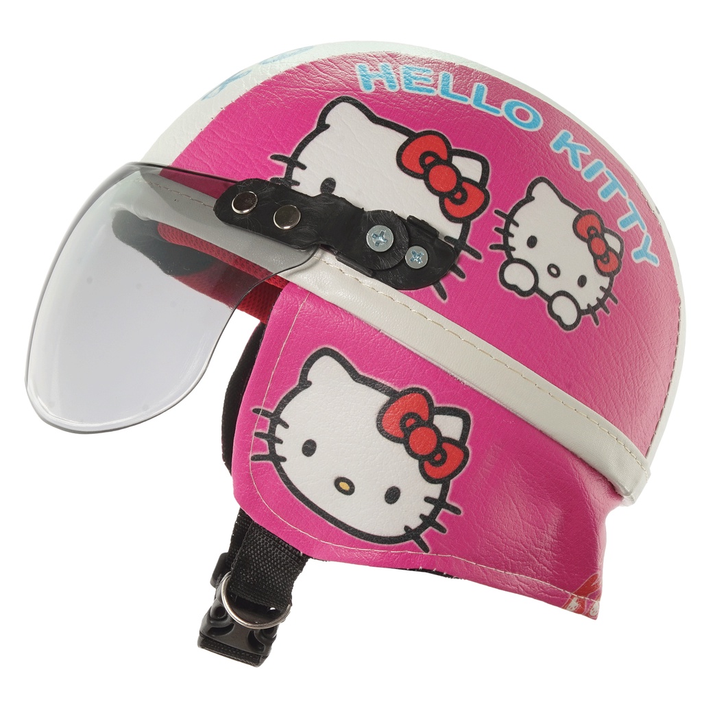 Helm Anak Untuk Usia 1-4 Tahun Motif Hello Kitty - Pink Putih