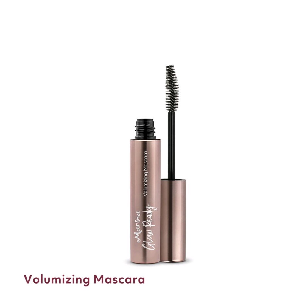 Marina Glow Ready Volumizing Mascara | Smooth Eyeliner Black | Brow Definer Pencil | Matic | Pensil Alis