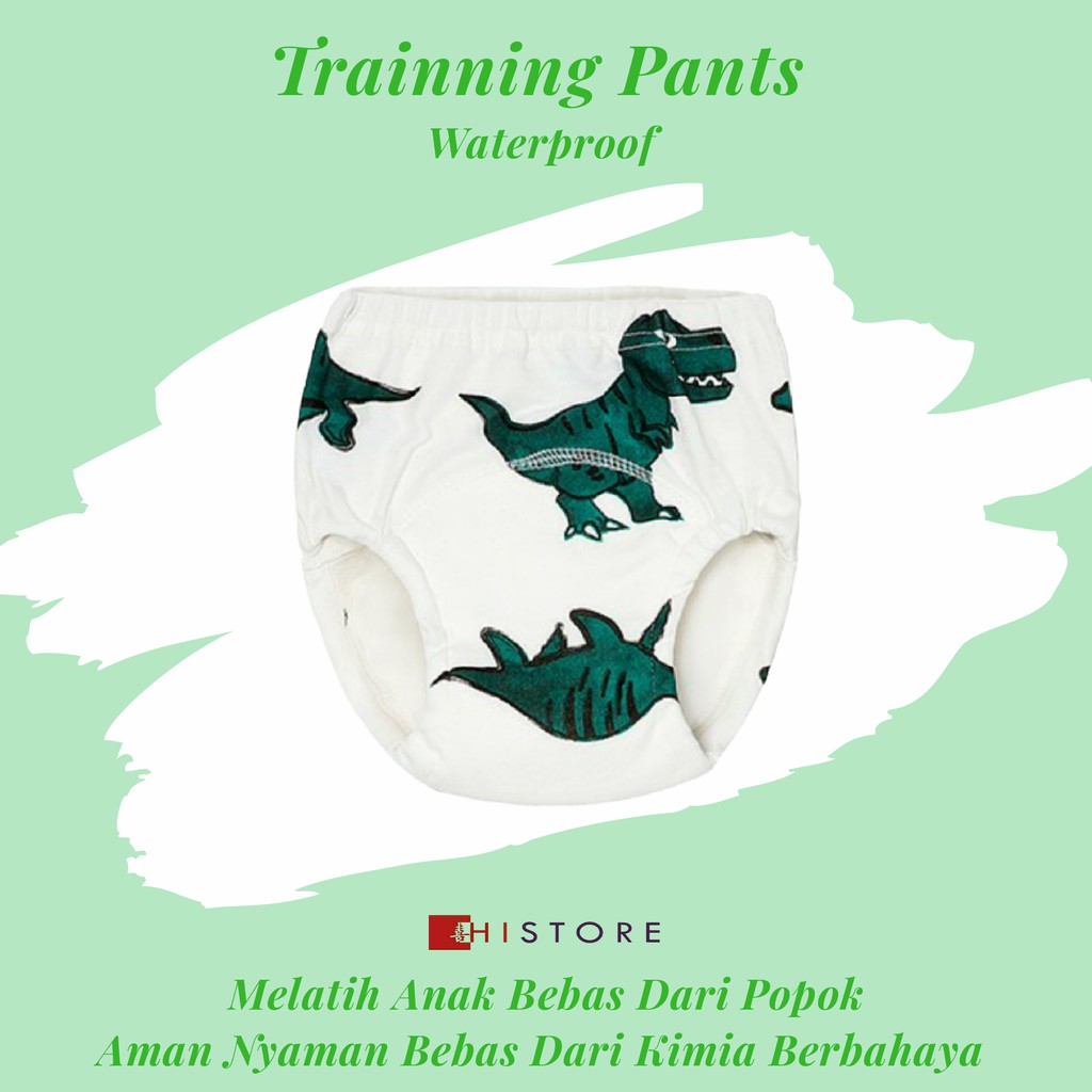 TRAINNING PANTS DOUBLE SIDES TPU WATERPROOF BAHAN PREMIUM