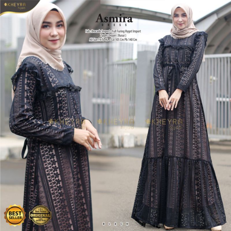 Gamis Brokat ASMIRA DRES By Kheyra Hijab