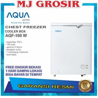 AQUA AQF 160 W CHEST FREEZER BOX 150 L LEMARI PEMBEKU 150 LITER