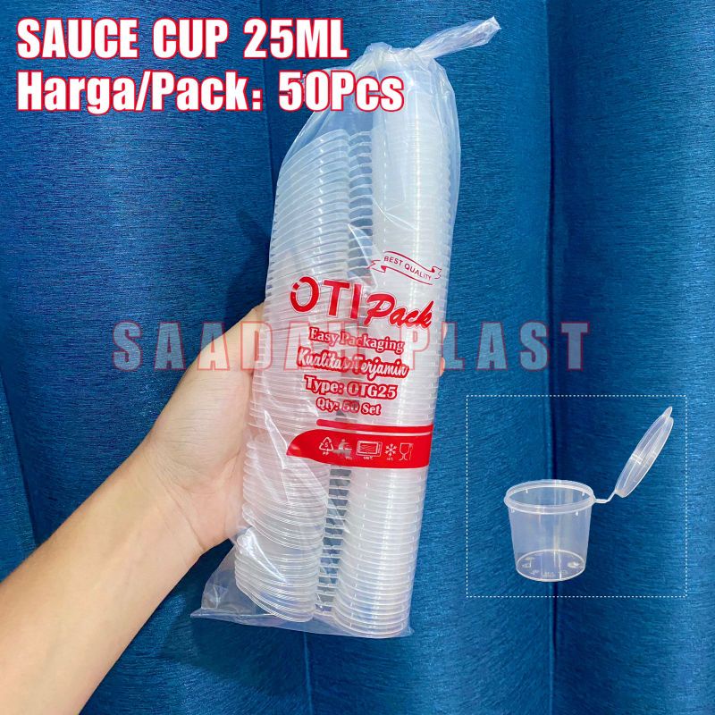 (ISI 50) Thinwall Sauce Cup 25ml - Tempat Saos - Cup Saus Sambal