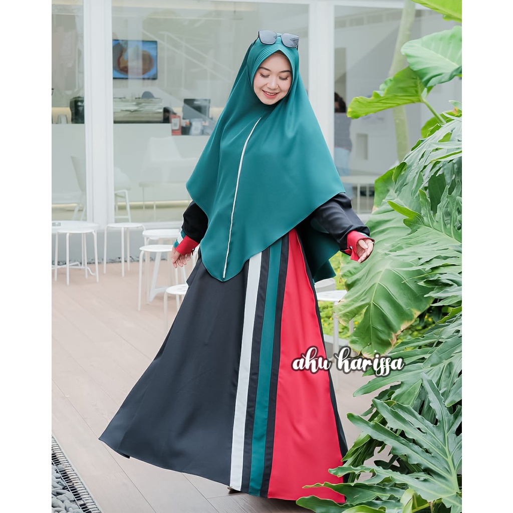 Gamis palestina premium set cadar original aku karissa terbaru palestin ricis syari free cadar set khimar palestina