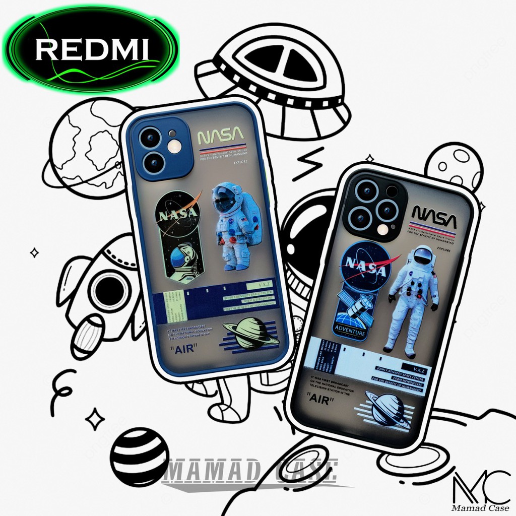 Case Nasa Lens Cover Camera - Xiaomi Redmi 7 7A 8 9 9A 9C 5 9T 6 Note 4X