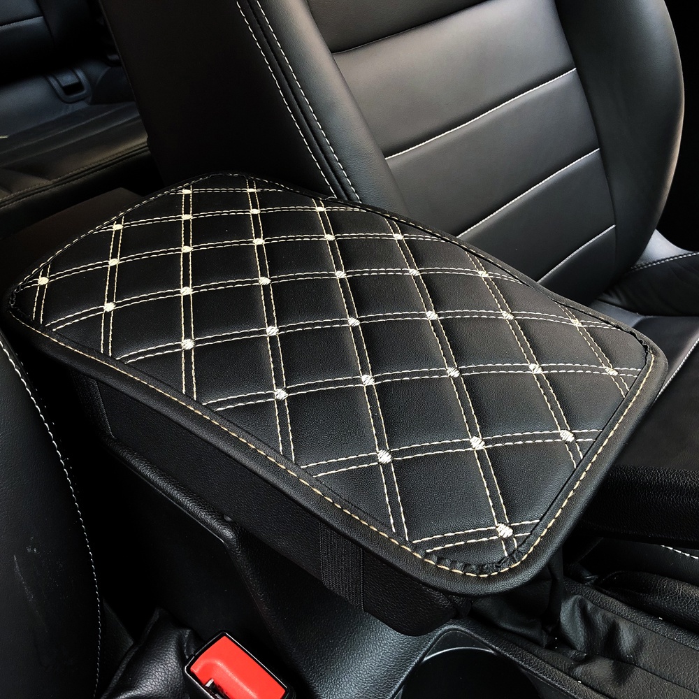 1 Pc Cover Pelindung Armrest Mobil Universal Bahan Kulit