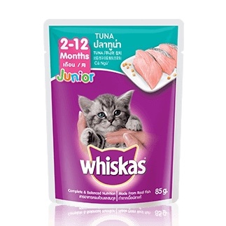 Whiskas Makanan Kucing Wiskas Snack Kucing Junior 2 - 12 Bulan Junior 85 gram