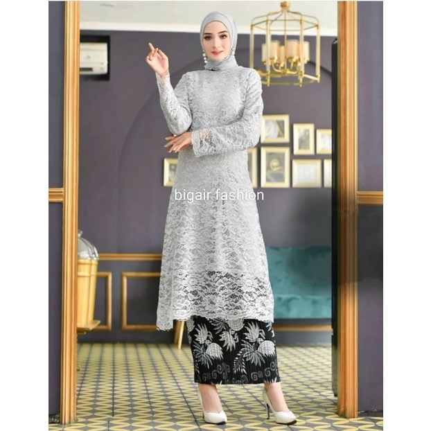 SETELAN KEBAYA TUNIK BRUKAT MODERN/KEBAYA BRUKAT PESTA/KEBAYA LAMARAN//KEBAYA WISUDA BY BA