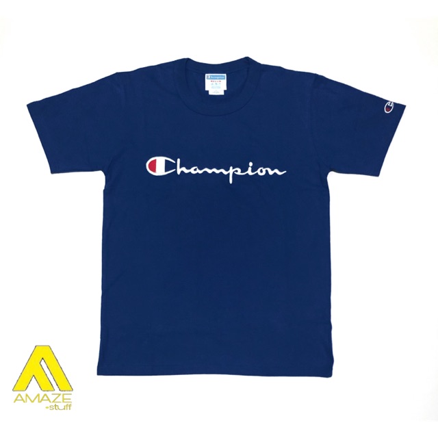 champion heritage tee blue