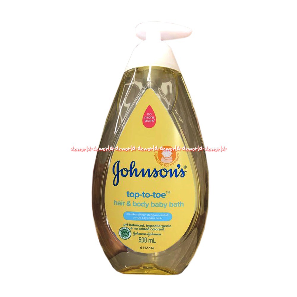 Johnson's 500ml Top To Toe Hair &amp; Body Baby Bath Wash Jonson Sabun Dan Shampo Untuk Bayi Tidak Pedih Dimata Jhonson's Johnsons and Johnson's 500 ml