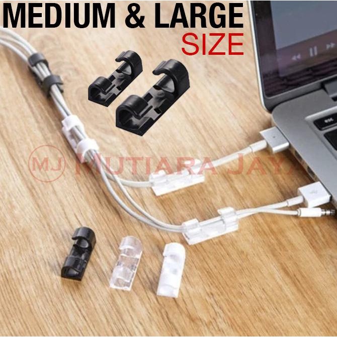 

Klip Kabel Organizer Cable Clip 20 pcs