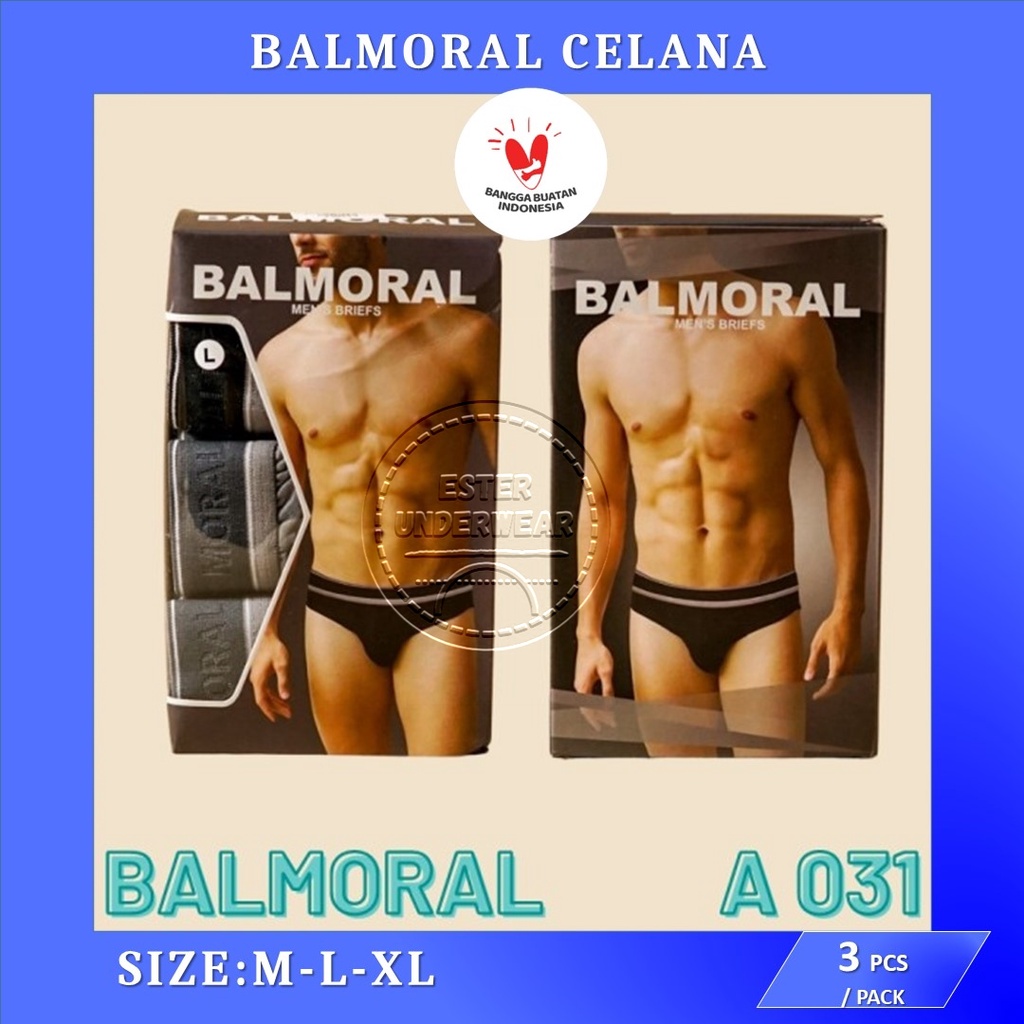 Celana dalam Pria Balmoral A 031 ISI 3 PCS