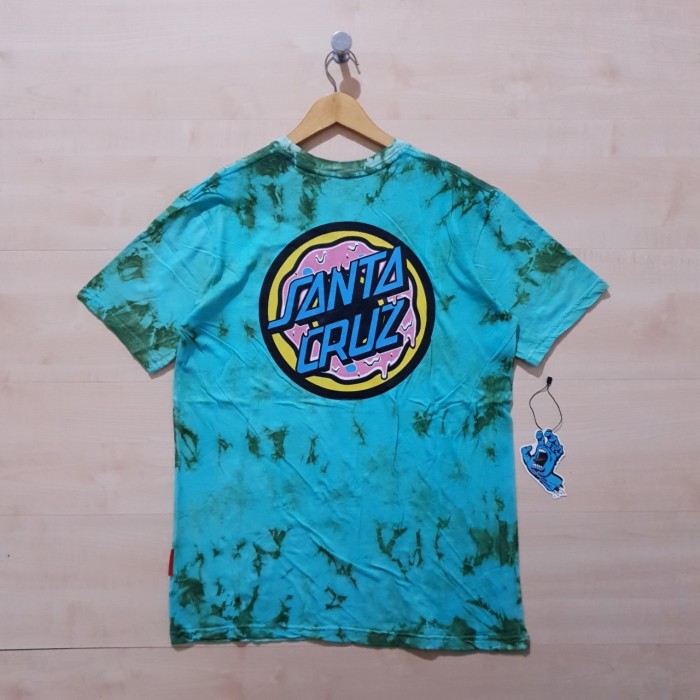 KAOS T SHIRT SANTA CRUZ X ODD FUTURE TEE TIE DYE - M
