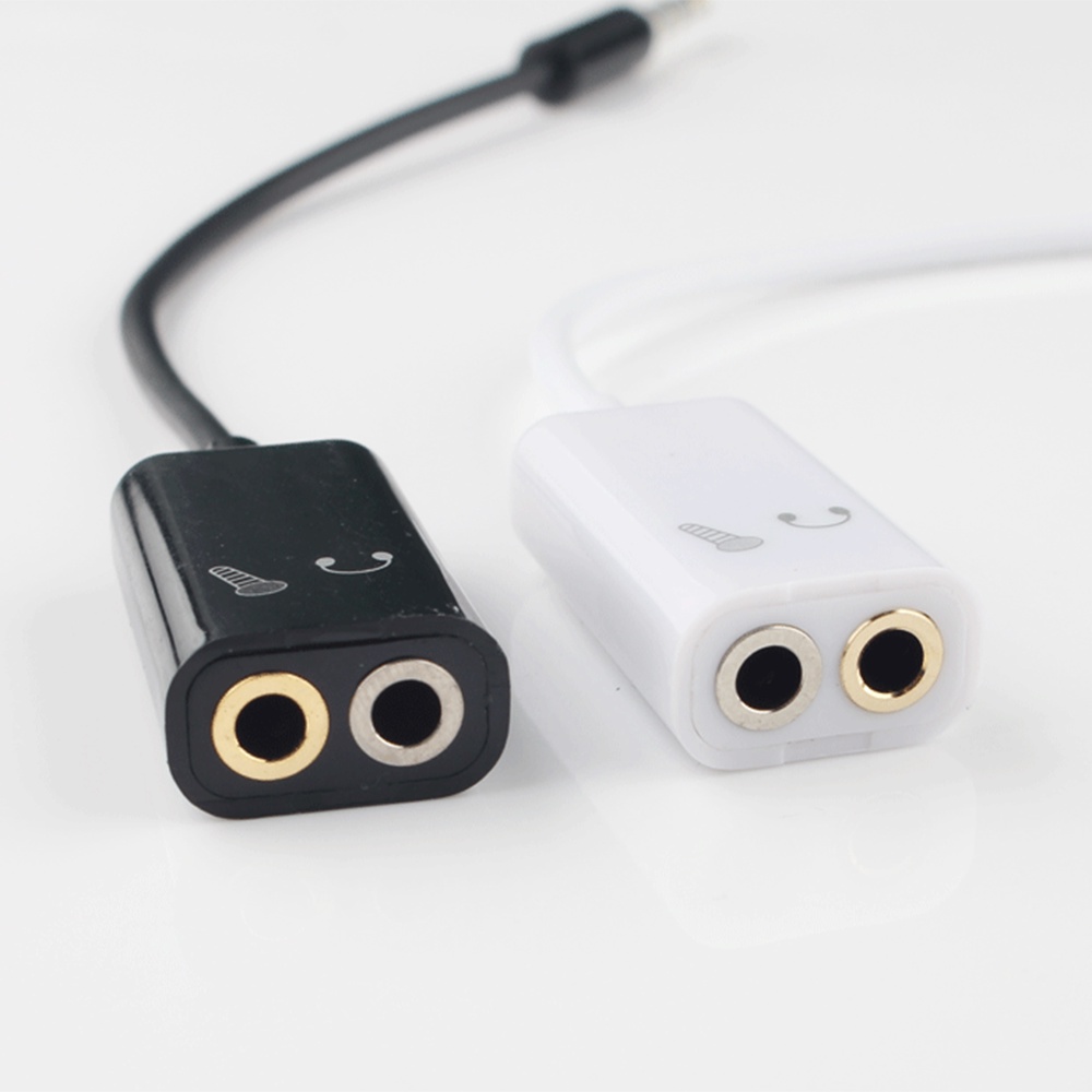 Adaptor Jack Audio 3.5mm 2in1 Untuk Aksesoris Headphone