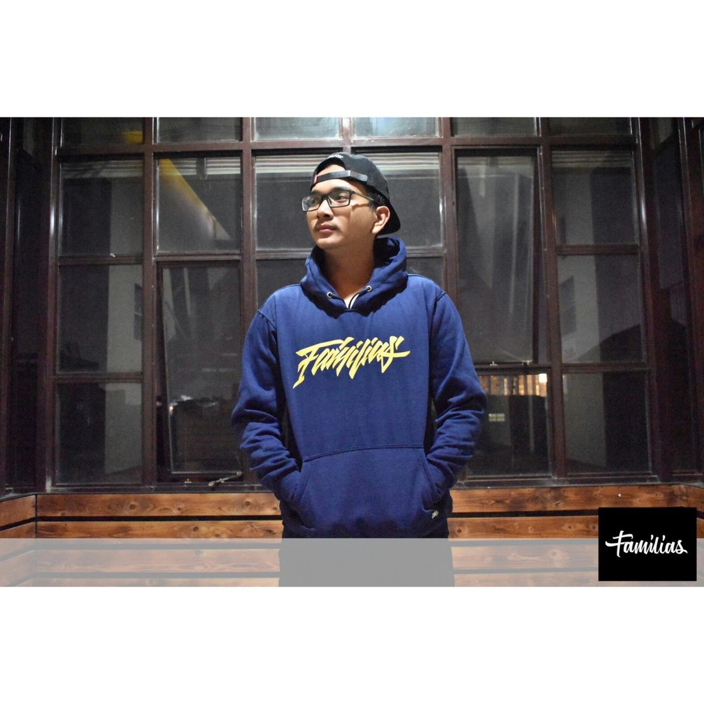 [BAYAR DI TEMPAT] jaket sweater hoodie distro FAMILIAS NAVYY PRIA WANITA