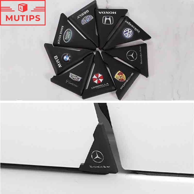 2pcs Stiker Pelindung Sudut Pintu Mobil Bahan PVC Untuk Toyota Mitsubishi Hyundai Nissan Honda