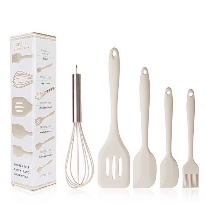 5 in 1 spatula set silicon BPA FREE