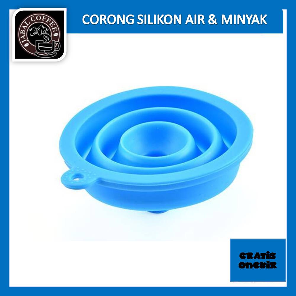 Corong Air Minyak Silikon / Corong Air Dan Minyak Silikon Portable / Corong Silikon Lipat Portable / Corong Minyak Lipat 0